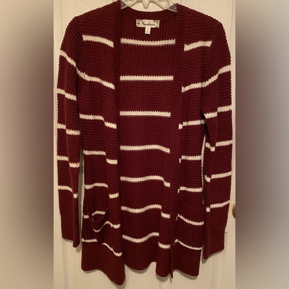Moondance Striped Knit Cardigan - Picture 1 of 3